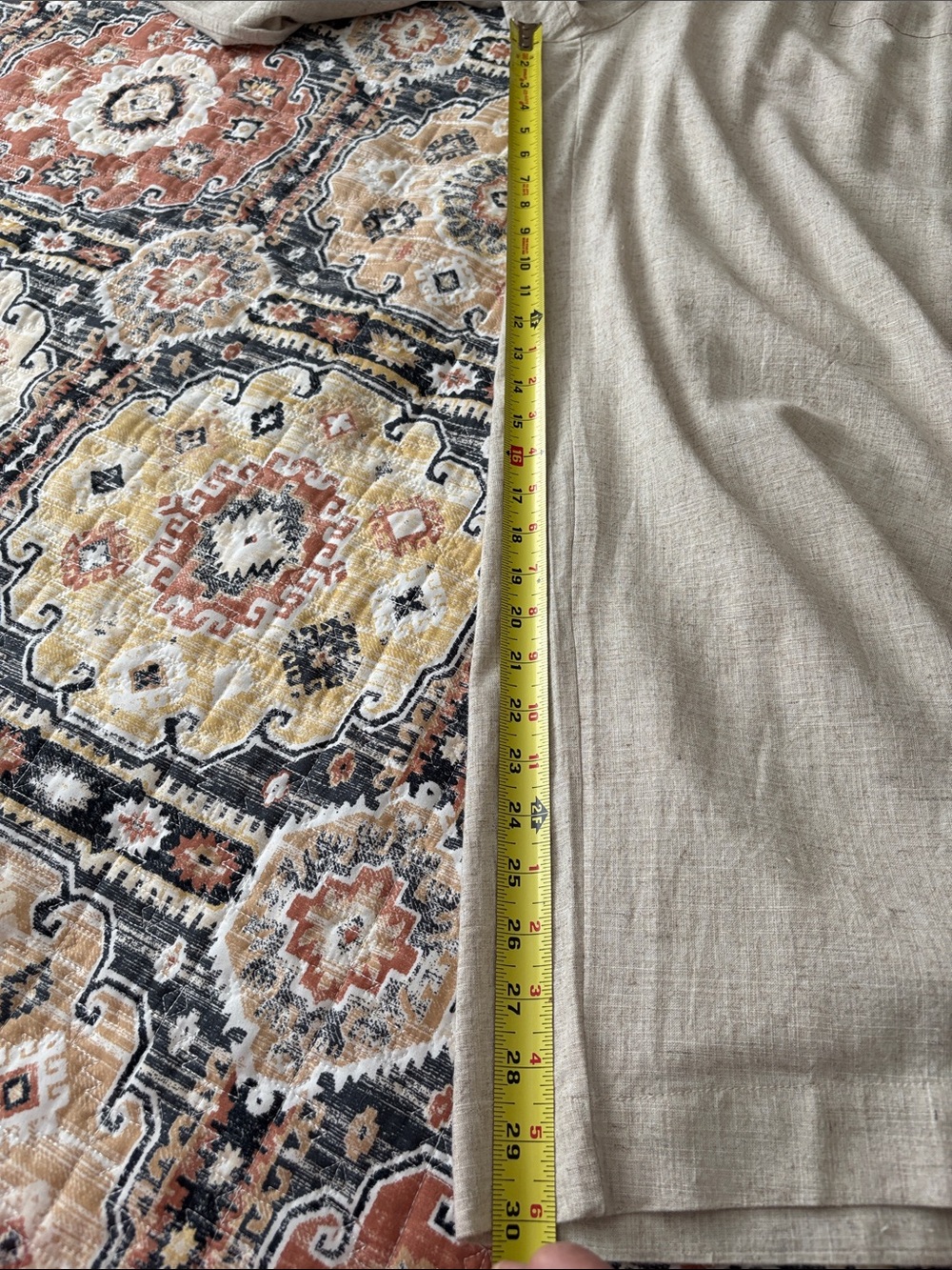Linen and viscose blend paper bag wide leg pants. Great Fall color & Size medium - Picture 9 of 10